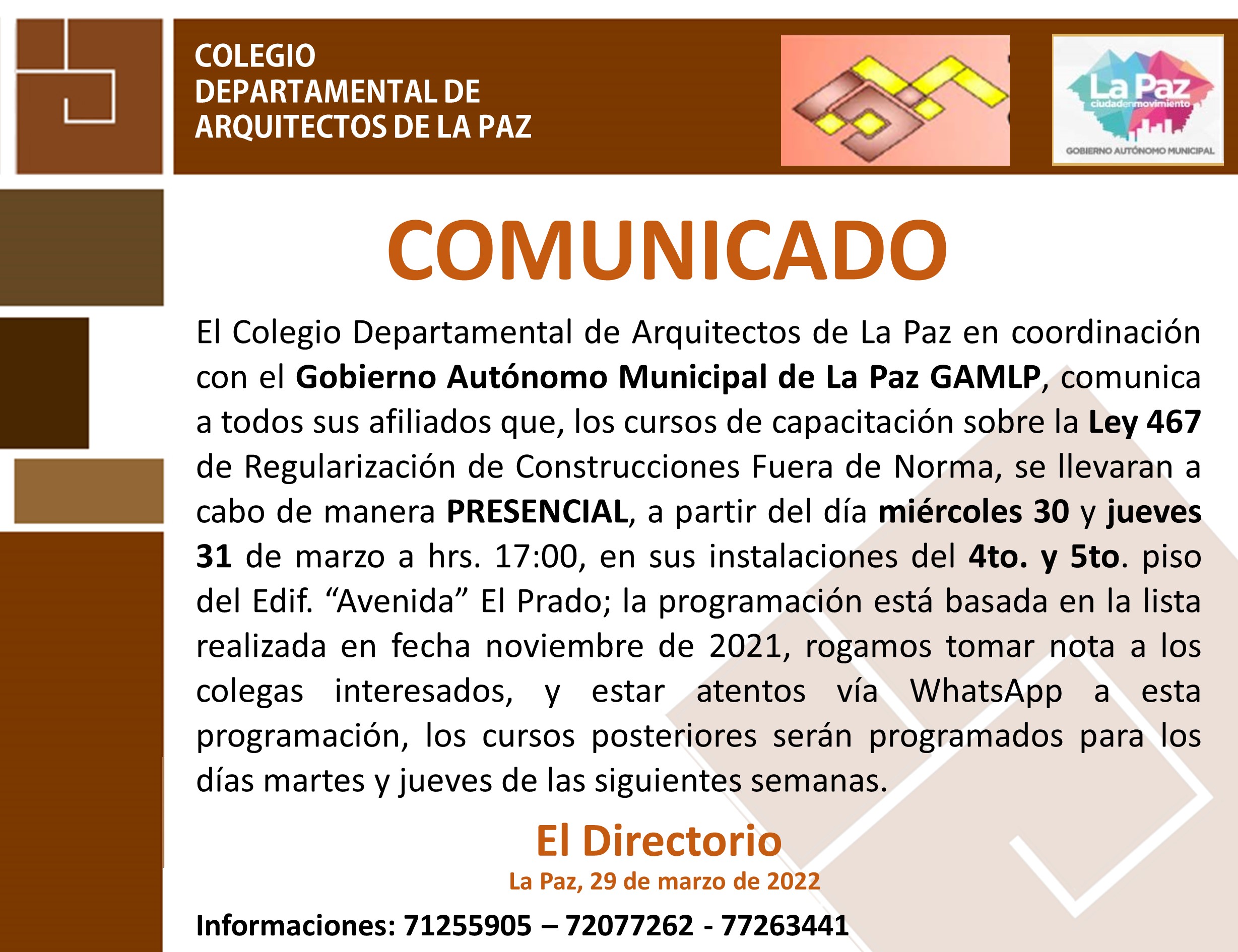 COMUNICADO