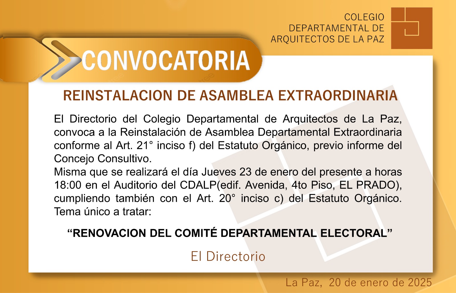 Convocatoria
