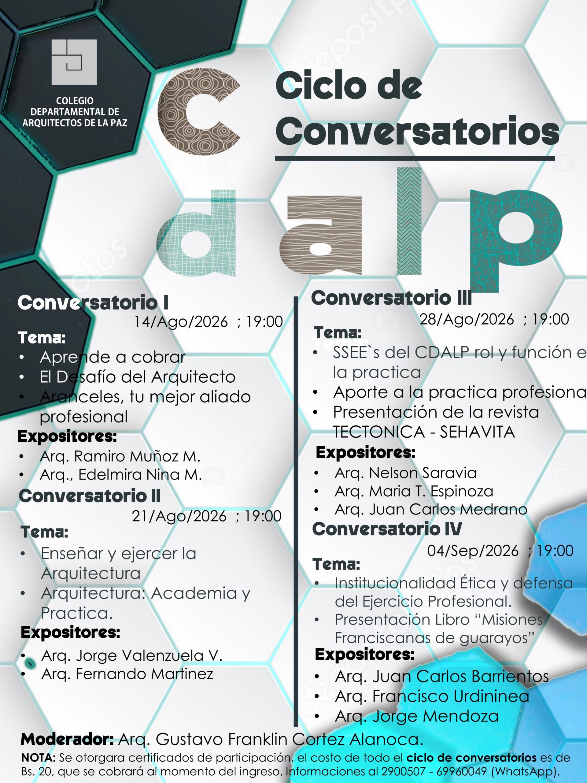 CICLO DE CONVERSATORIOS