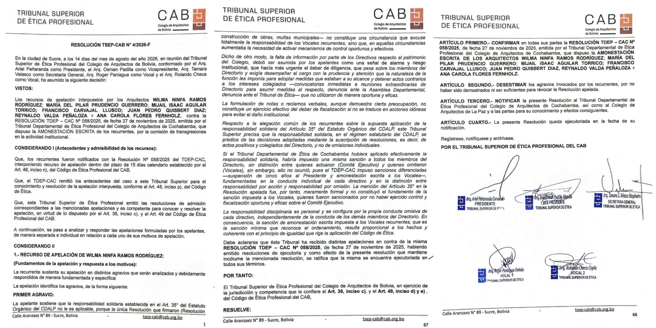 COMUNICADO
